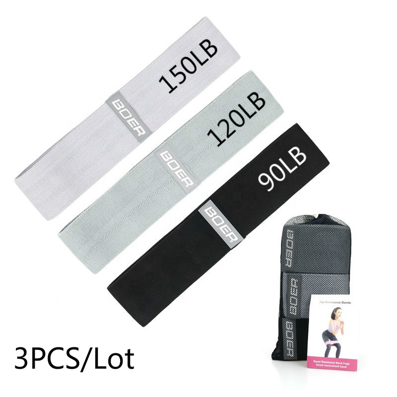 Home Gym Outfit - 3Pcs Vrouwen Mannen Stof Resistance Bands