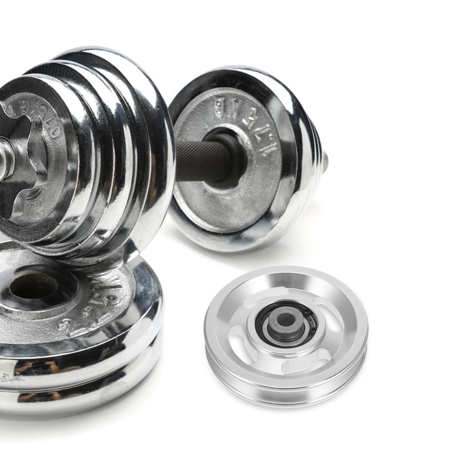 Pulley Home Gym - Zwaarbelastbaar aluminiumlegering katrolwiel voor kabeltrekapparatuur, fitnessapparatuur