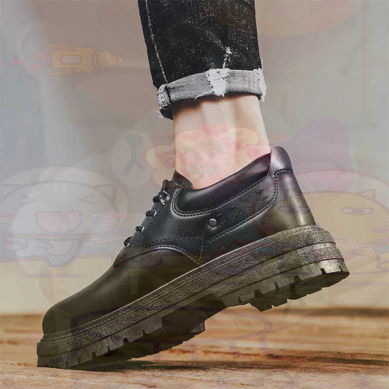 Home Gym Yellow - Donker natuurlijk leer Mode-sneakers Tennis Herensneakers
