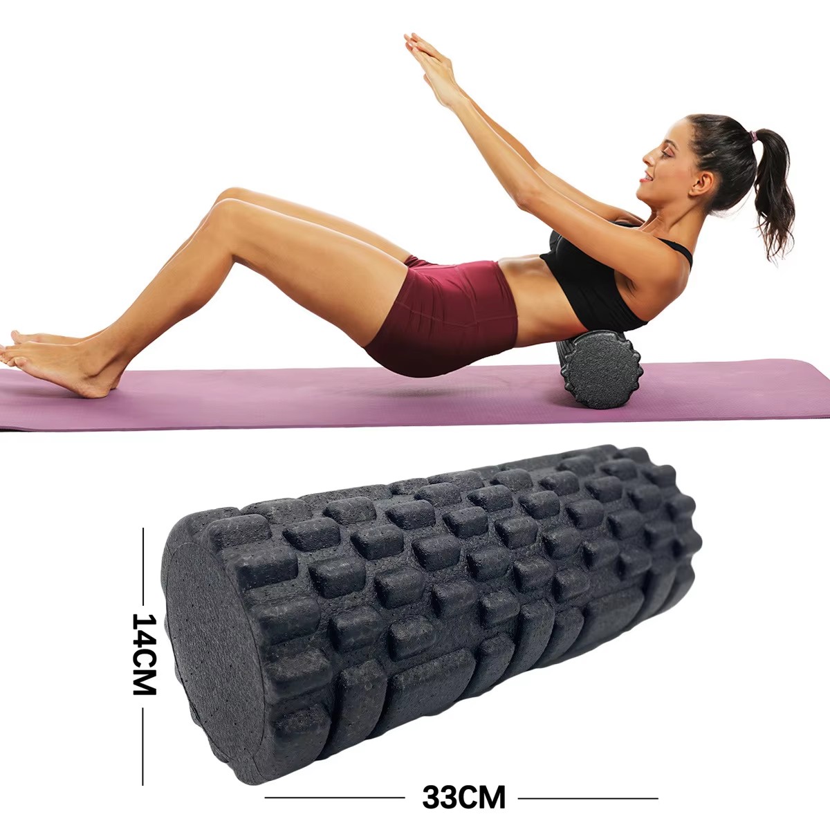 Foam Roller High Density - 30/33 cm Fitness Foam Roller Yoga