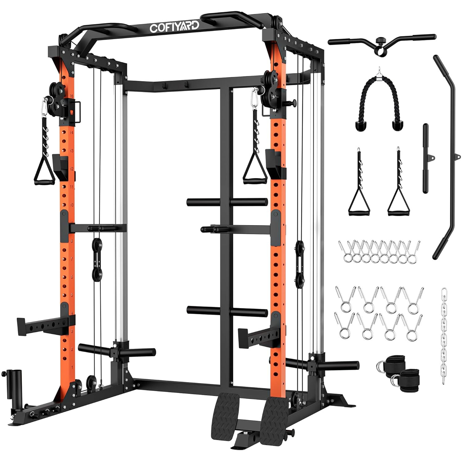 Pulley Home Gym - Power Cage, Power Rack met Dubbel