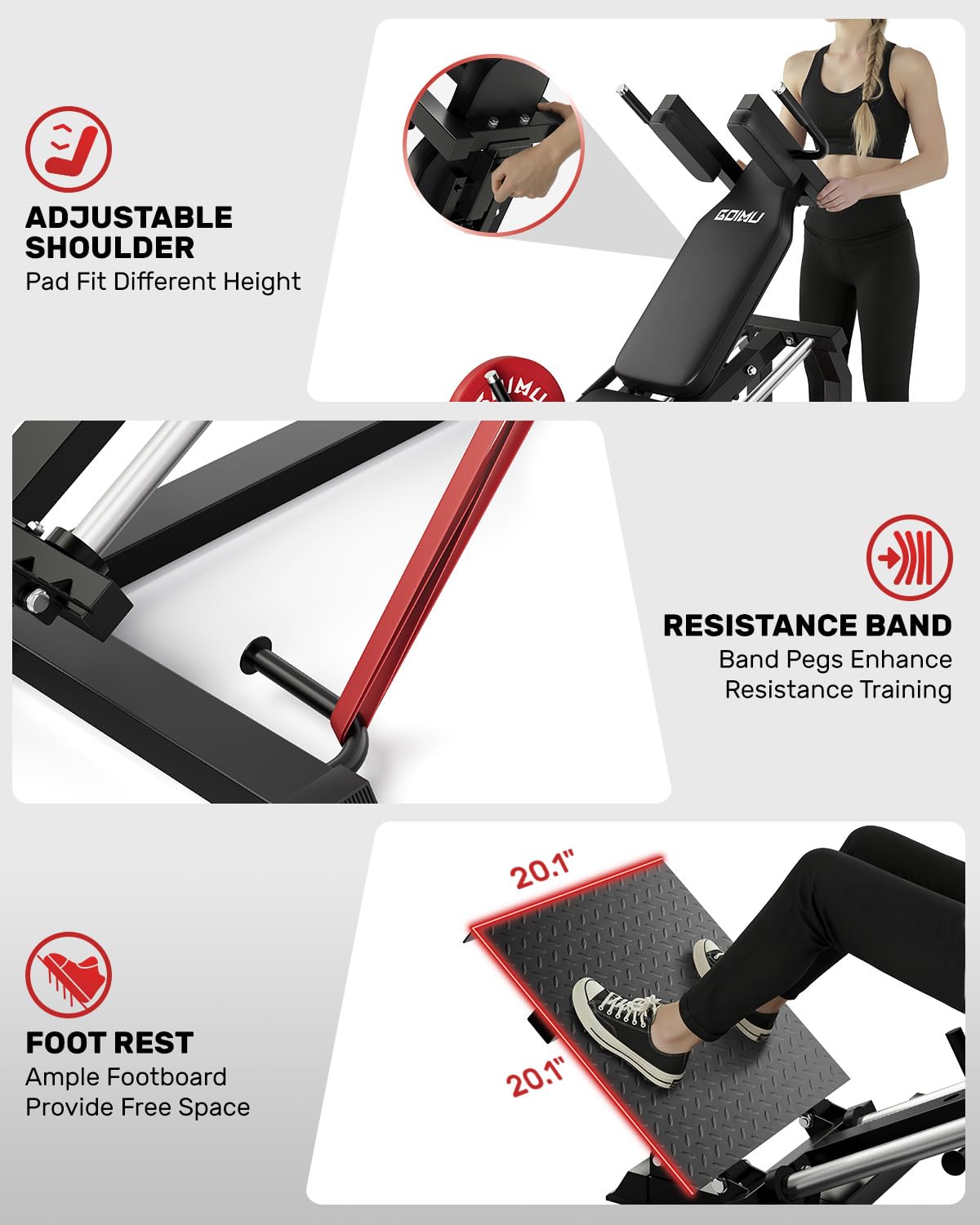 L5 Leg Press Hack Squat Machin - Home Gym Custom recensie en prijs