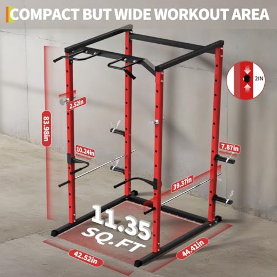 Zware Power Cage met Pull-Up B - Squat Rack Power recensie en prijs