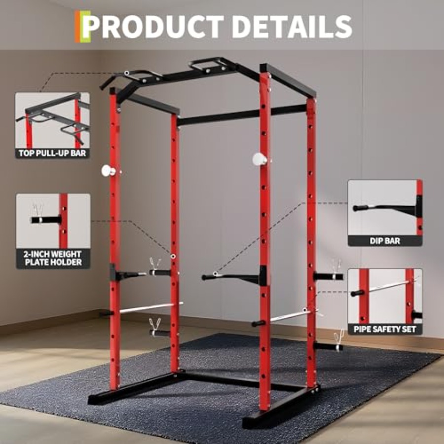 Zware Power Cage met Pull-Up B - Squat Rack Power recensie en prijs