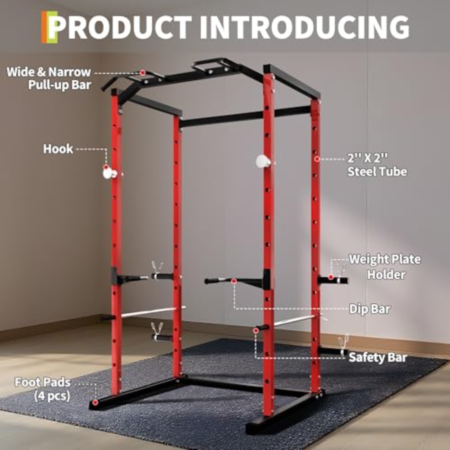 Zware Power Cage met Pull-Up B - Squat Rack Power recensie en prijs