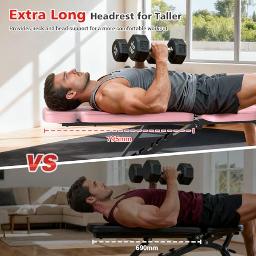 Verstelbare gewichtsbank met 1 - Home Gym Weight Bench recensie en prijs