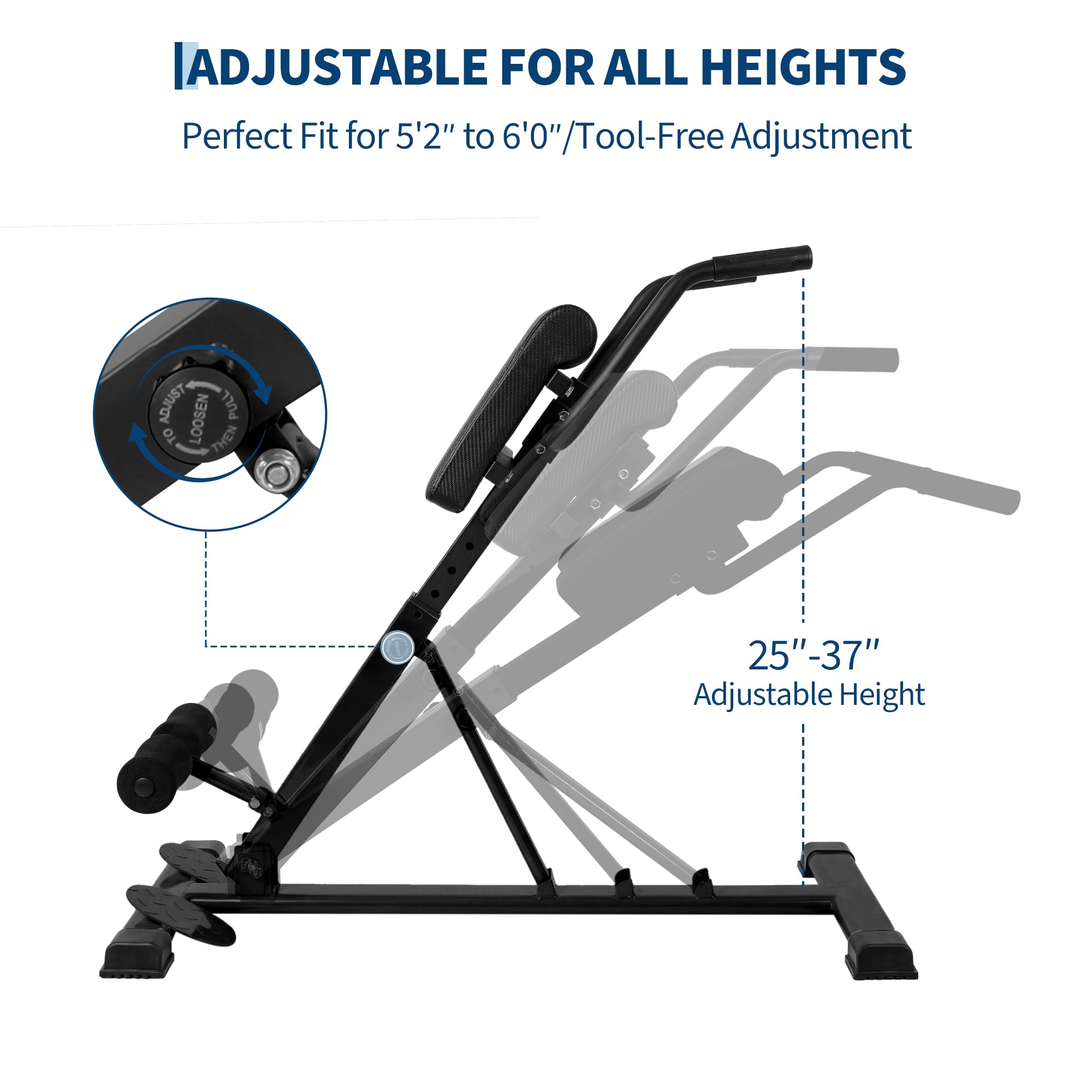 Roman Chair Hyperextensiebank  - Home Gym Hamstring Exercises recensie en prijs