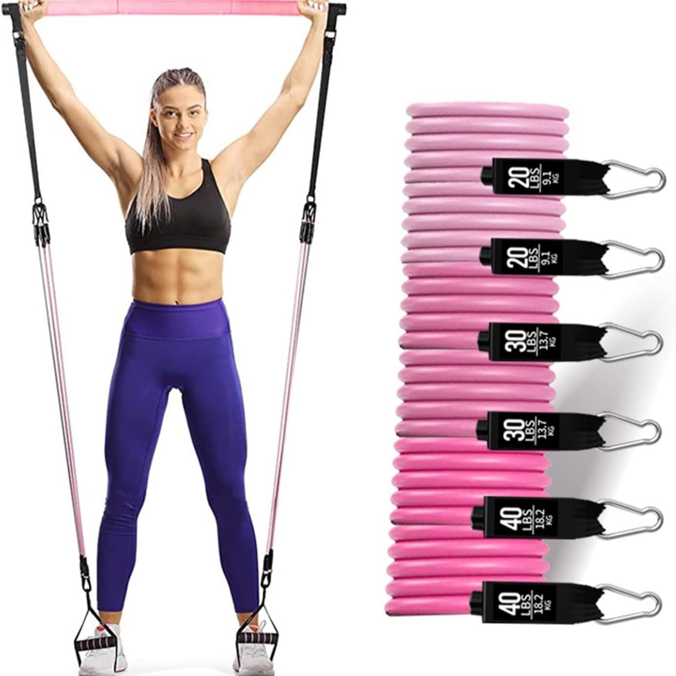 180 lbs weerstandsbanden met v - Home Gym Outfit recensie en prijs