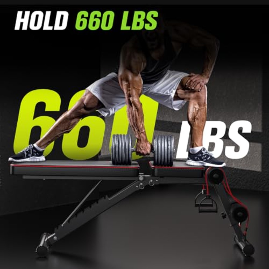 Verstelbare opklapbare gewicht - Home Gym Weight Bench recensie en prijs