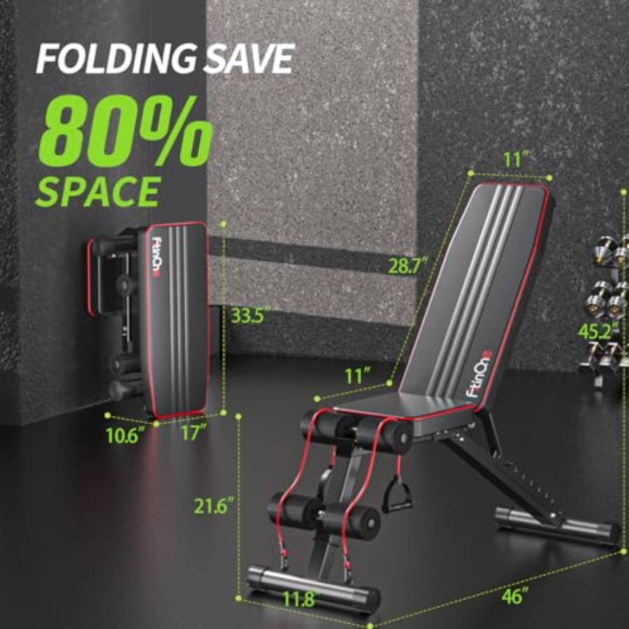 Verstelbare opklapbare gewicht - Home Gym Weight Bench recensie en prijs