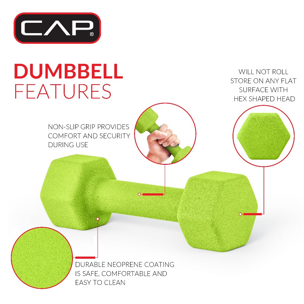 Neopreen Dumbbells 2lb Gewicht - Home Gym Yellow recensie en prijs