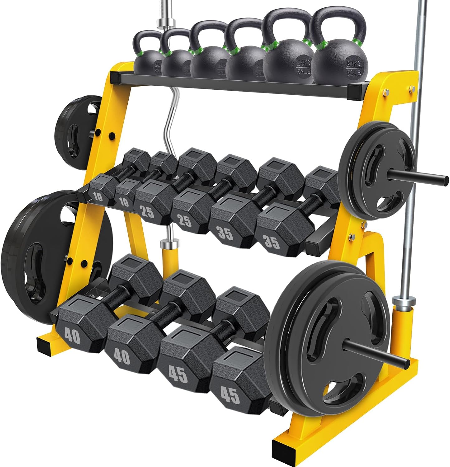 Zware uitvoering drielaags dum - Home Gym Yellow recensie en prijs
