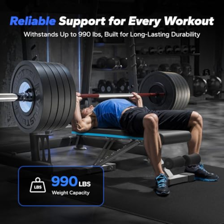 Inklapbare gewichtsbank voor t - Home Gym Weight Bench recensie en prijs