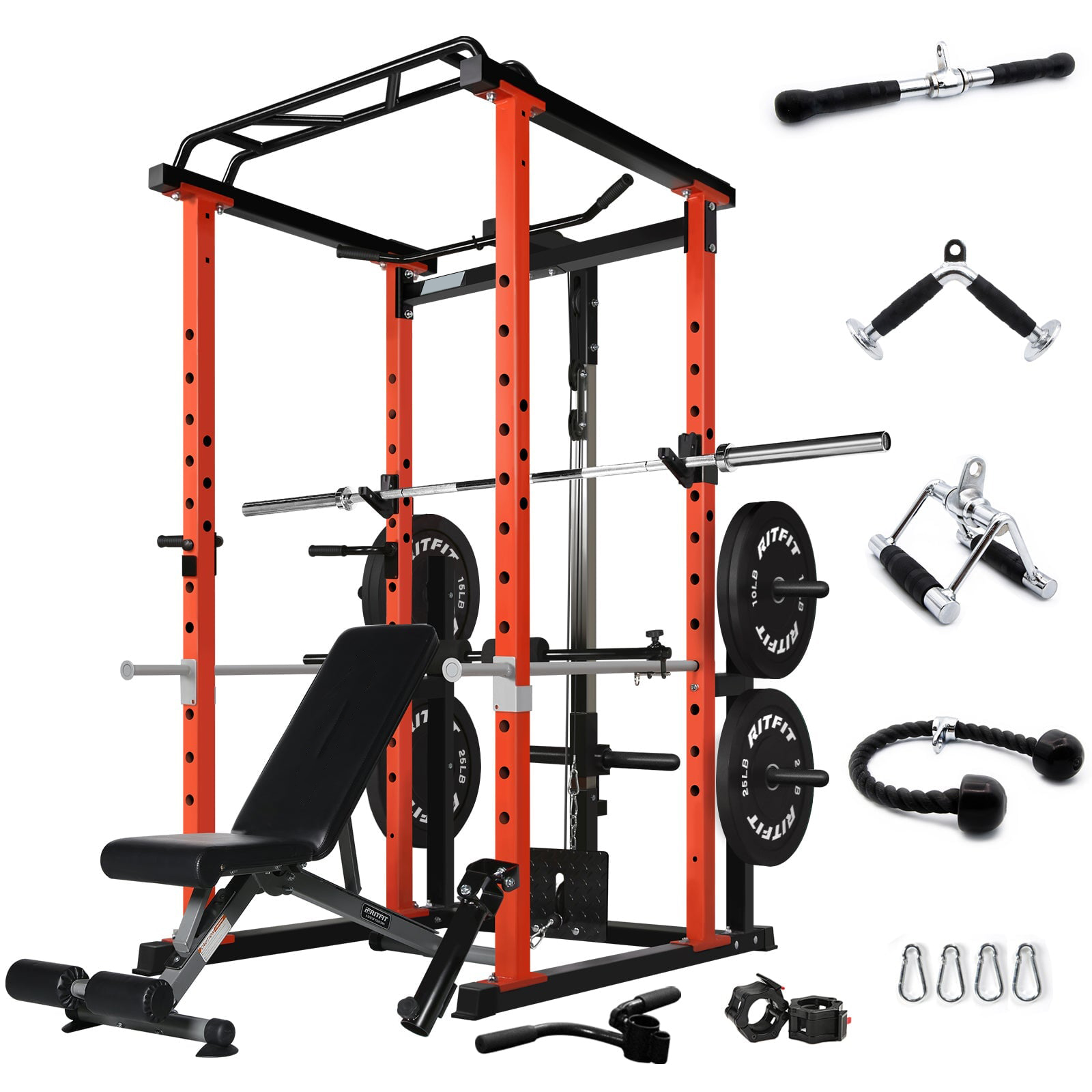 Commerciële multifunctionele k - Squat Rack Power recensie en prijs
