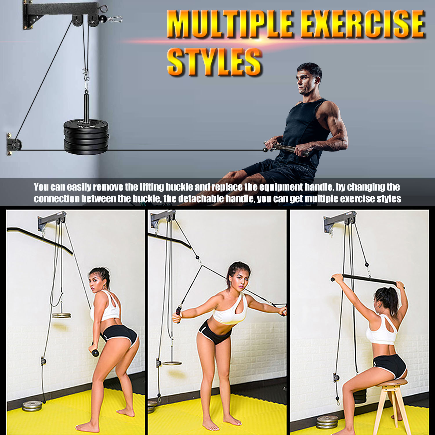 Fitness wandgemonteerd katrols - Pulley Home Gym recensie en prijs