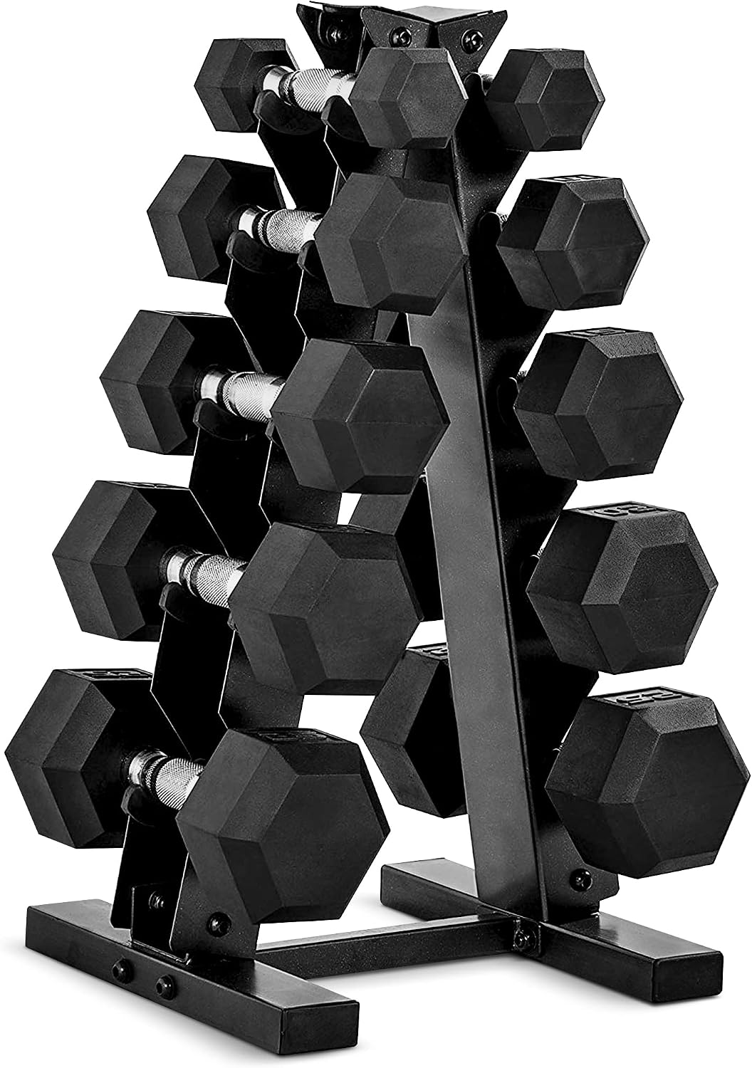 Rubber beklede hexagonale dumb - Home Gym Outfit recensie en prijs