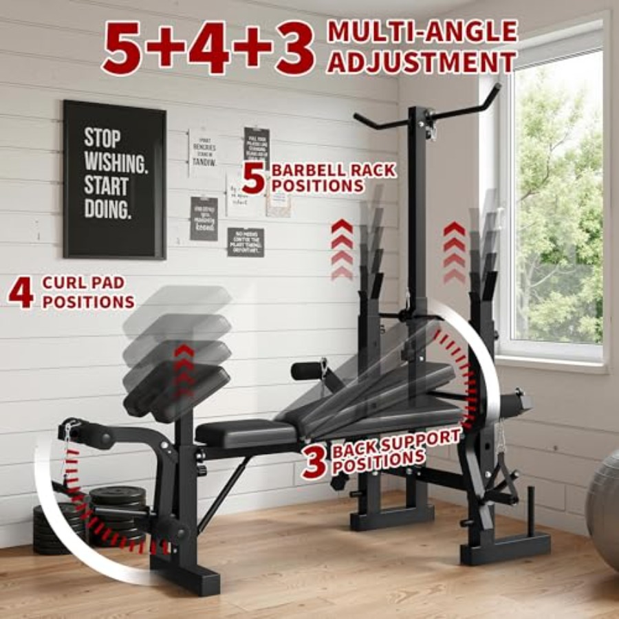 Homegym Gewichtsbank Set: Stal - Home Gym Weight Bench recensie en prijs